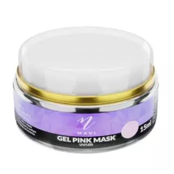 Розовый гель для укладки ногтей MAVI Gel UV/Led PINK MASK