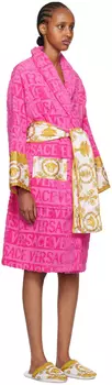 Розовый халат I Heart Baroque Versace Underwear