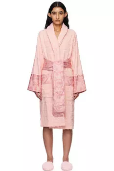 Розовый халат «I Heart Baroque» Versace Underwear