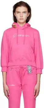 Розовый худи для мобильного телефона Doublet