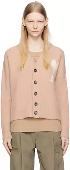 Розовый кардиган AMI Alexandre Mattiussi Ami de C?ur