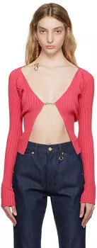 Розовый кардиган Le Raphia 'La Maille Pral' Jacquemus