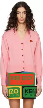 Розовый - Кардиган с цветочным принтом Kenzo Paris Boke