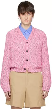 Розовый кардиган с фурнитурой Wooyoungmi