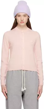 Розовый кардиган с нашивками Acne Studios