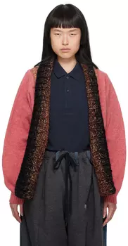 Розовый кардиган со вставками Bless