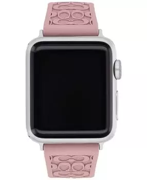 Розовый каучуковый ремешок apple watch® 38/40/41 мм COACH, розовый