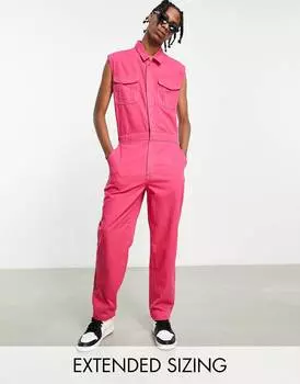 Розовый комбинезон без рукавов ASOS DESIGN