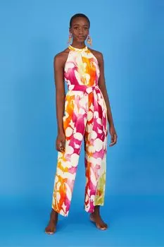 Розовый комбинезон Elaxi с абстрактным принтом Monsoon, розовый