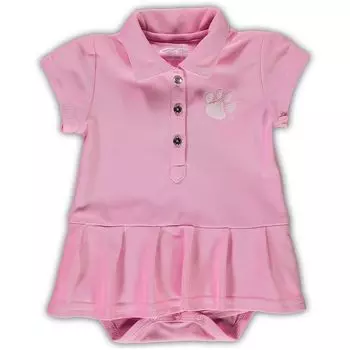 Комбинезон-поло с короткими рукавами Clemson Tigers Caroline Unbranded, розовый