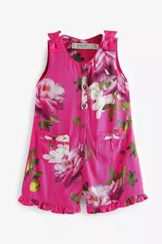 Розовый комбинезон с цветочным принтом Baker By Ted Baker, розовый