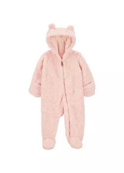 Розовый комбинезон с длинными рукавами из шерпы для маленьких девочек Carter's