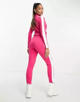 Розовый комбинезон с поясом Threadbare Ski