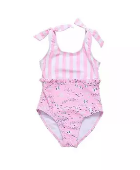 Розовый купальник с завязкой на плечах и завязкой на плечах для малышей и девочек Snapper Rock, розовый