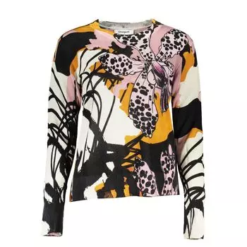 Розовый льняной свитер Desigual