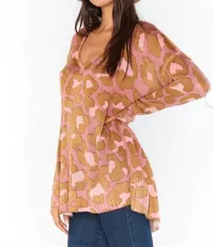 Розовый леопардовый свитер Hug Me Show Me Your Mumu