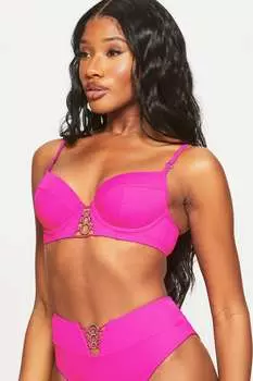 Розовый лиф бикини с мягкими чашечками Miami Dreams Ann Summers, розовый