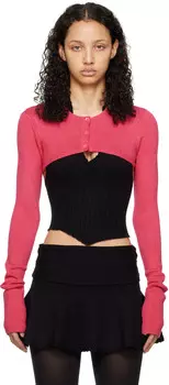 Розовый микро-кардиган Guizio