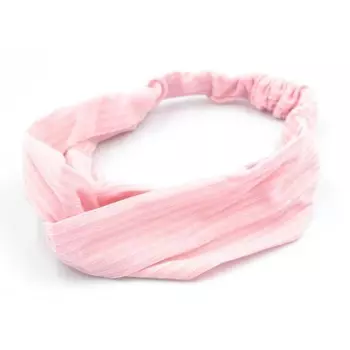 Розовый ободок для волос с узлом в стиле бохо Inna Marka
