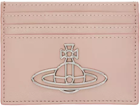 Розовый перламутровый визитница Vivienne Westwood