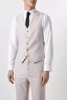 Розовый приталенный жилет Slub Burton, розовый