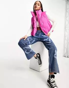 Розовый пуховик Levi's Down Bubble