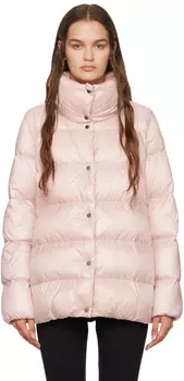 Розовый пуховик Moncler Cochevis