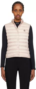 Розовый пуховик Moncler Liane
