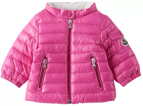 Розовый пуховик Paulas Baby Moncler Enfant