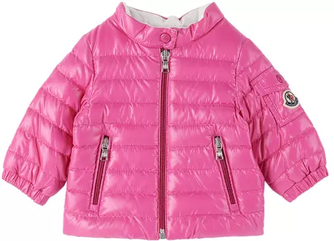 Розовый пуховик Paulas Baby Moncler Enfant