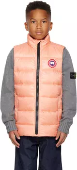 Розовый пуховый жилет Crofton для больших детей Canada Goose Kids, Daylily