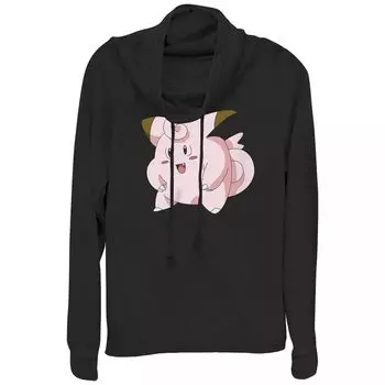 Розовый пуловер с рисунком Pokmon Happy Clefairy для юниоров Licensed Character, черный