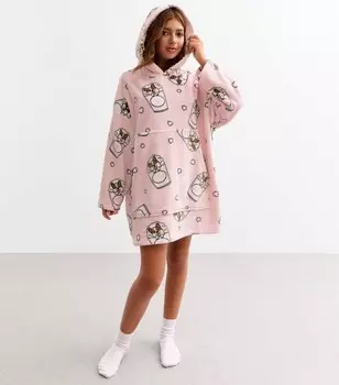 Розовый пупкорн с капюшоном для девочек New Look, розовый