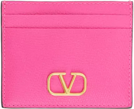 Розовый Розовый PP VLogo Card Holder Valentino Garavani