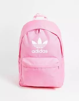 Розовый рюкзак с трилистником adidas Originals