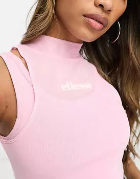 Розовый сетчатый многослойный жилет ellesse