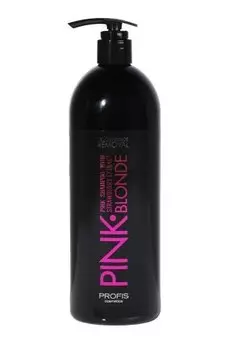 Розовый шампунь для светлых волос 1000мл PROFIS PINK BLONDE