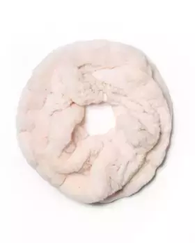 Розовый шарф-шарф и варежки из меха рекса Maximilian, розовый