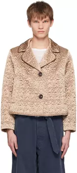 Розовый стеганый пиджак Maison Margiela