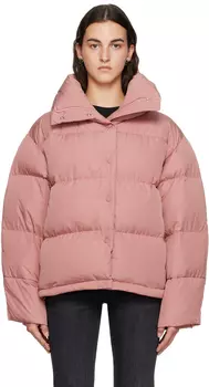 Розовый стеганый пуховик Румяно-розовый Acne Studios