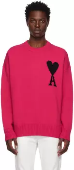 Розовый свитер Ami de Cœur AMI Alexandre Mattiussi