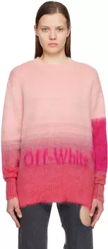 Розовый свитер с градиентом Off-White