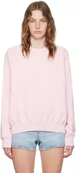 Розовый свитер с тисненым логотипом Alexander Wang
