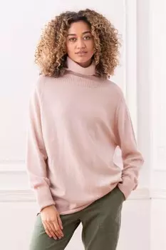 Розовый свитер с высоким воротником Celtic & Co. , розовый