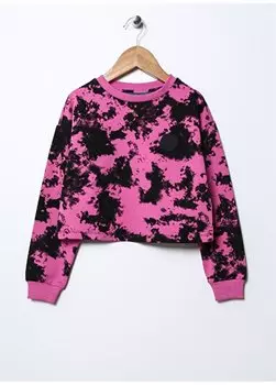 Розовый свитшот для девочек «Батик» PRG-18 Funky Rocks, розовый