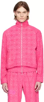 Розовый свитшот на молнии Marine Serre