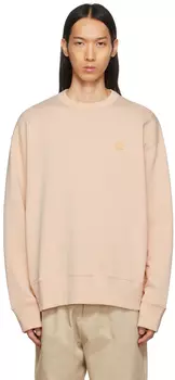 Розовый свитшот с круглым вырезом Acne Studios