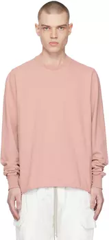 Розовый свитшот с круглым вырезом Rick Owens Drkshdw