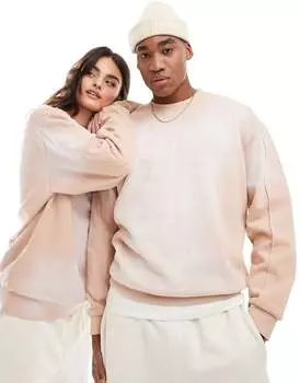 Розовый свитшот унисекс со швом ASOS DESIGN