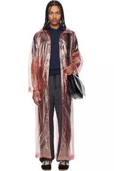 Розовый свободный крой Mac Coat Dries Van Noten